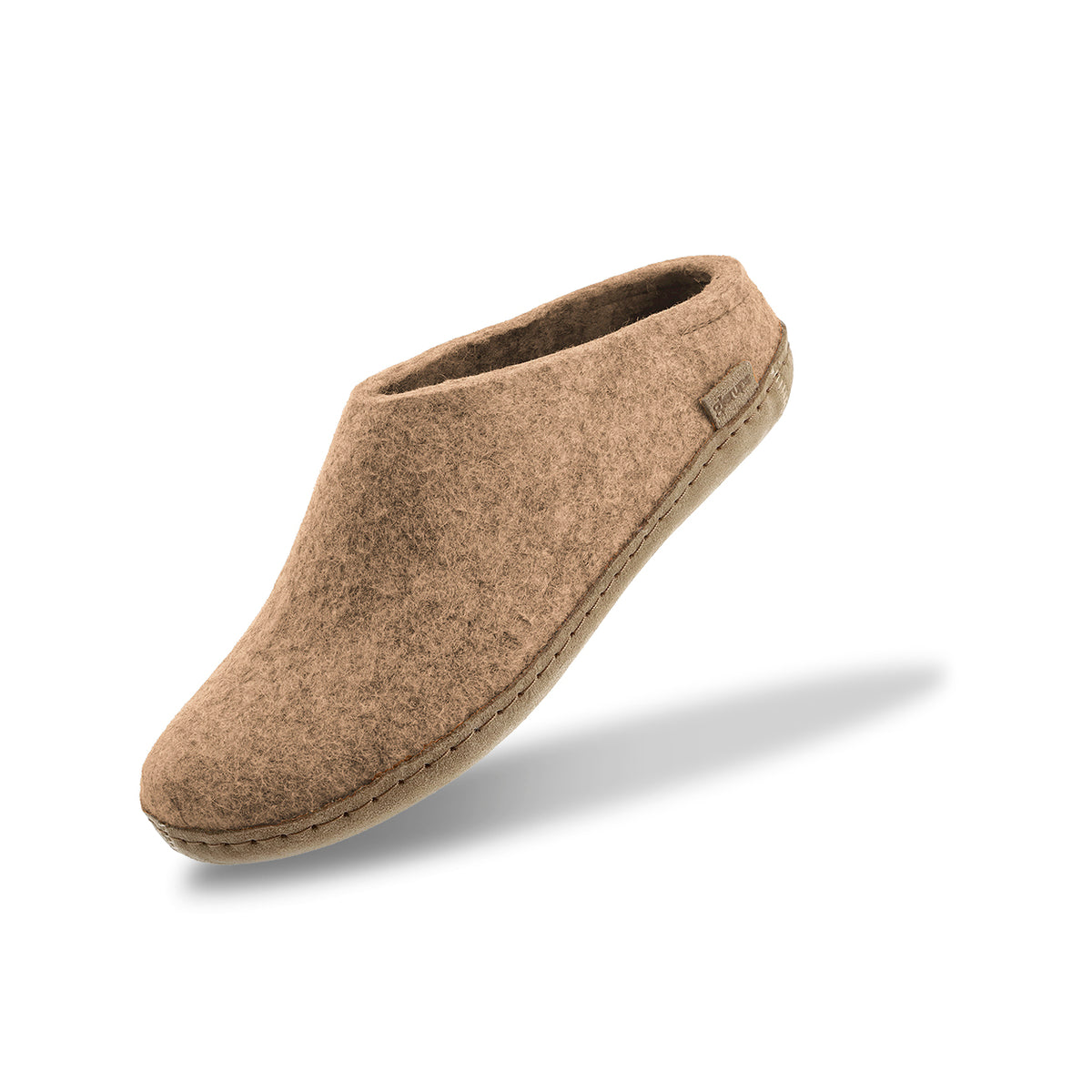 glerups Pantoffel mit Ledersohle Pantoffel mit Ledersohle 12 Sand