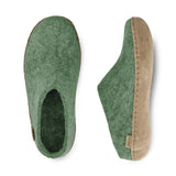 glerups Pantoffel mit Ledersohle Pantoffel mit Ledersohle 14 Moss