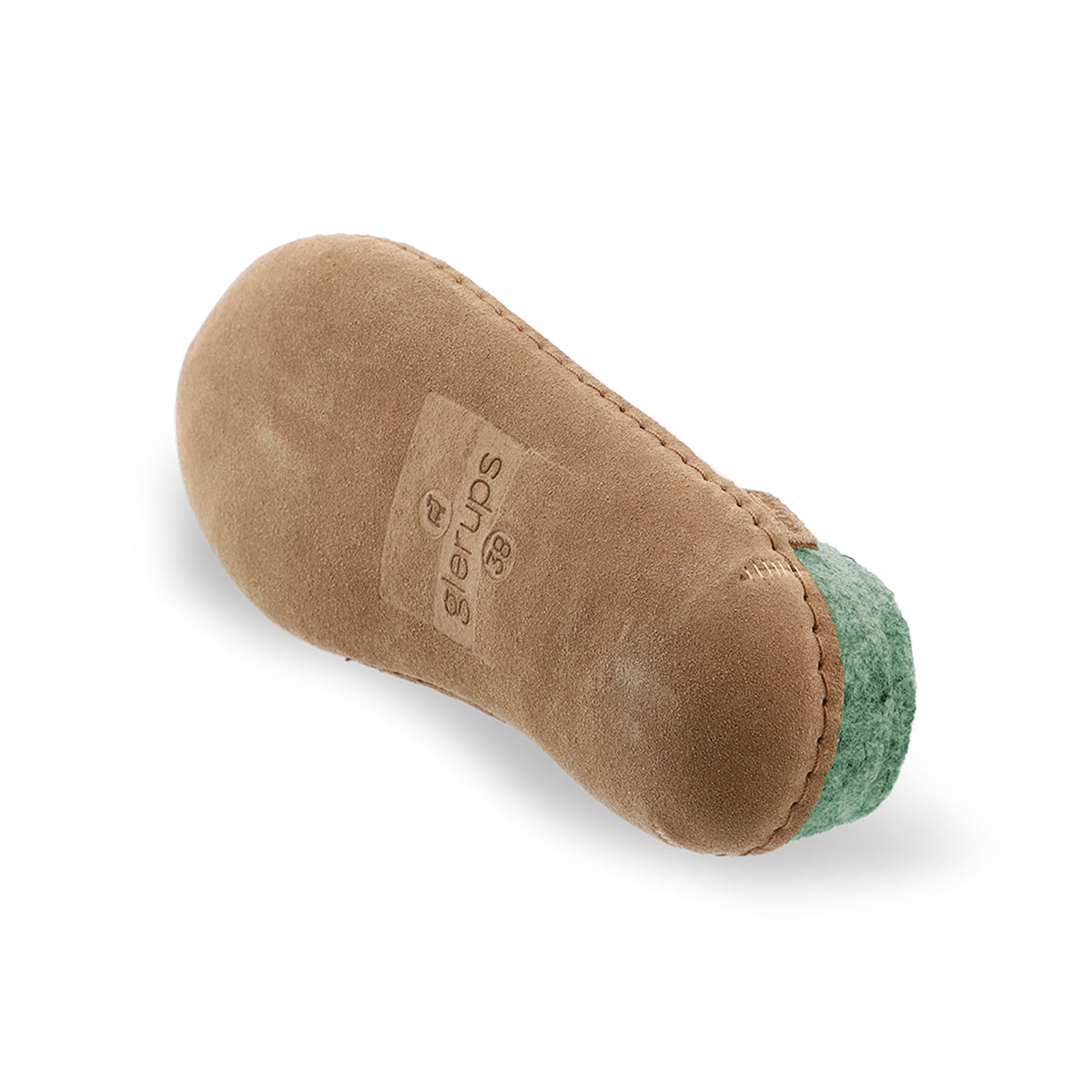 glerups Pantoffel mit Ledersohle Pantoffel mit Ledersohle 14 Moss