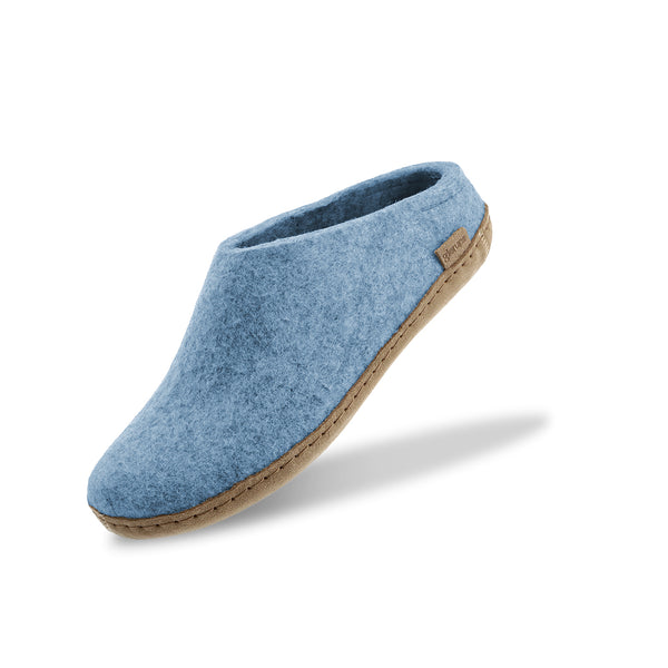 glerups Pantoffel mit Ledersohle Pantoffel mit Ledersohle 17 Sky
