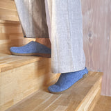 glerups Pantoffel mit Ledersohle Pantoffel mit Ledersohle 17 Sky