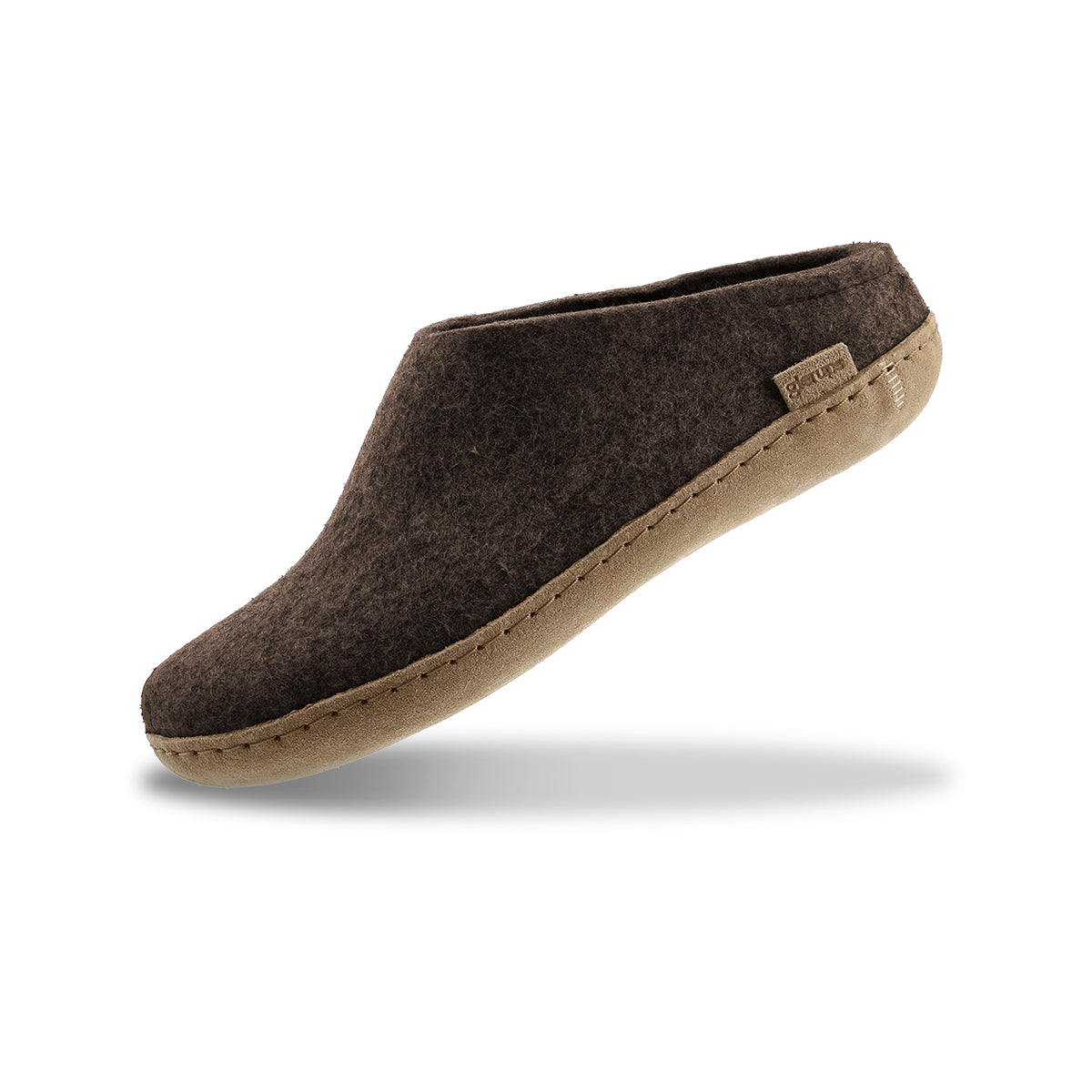 glerups Pantoffel mit Ledersohle Pantoffel mit Ledersohle Chestnut