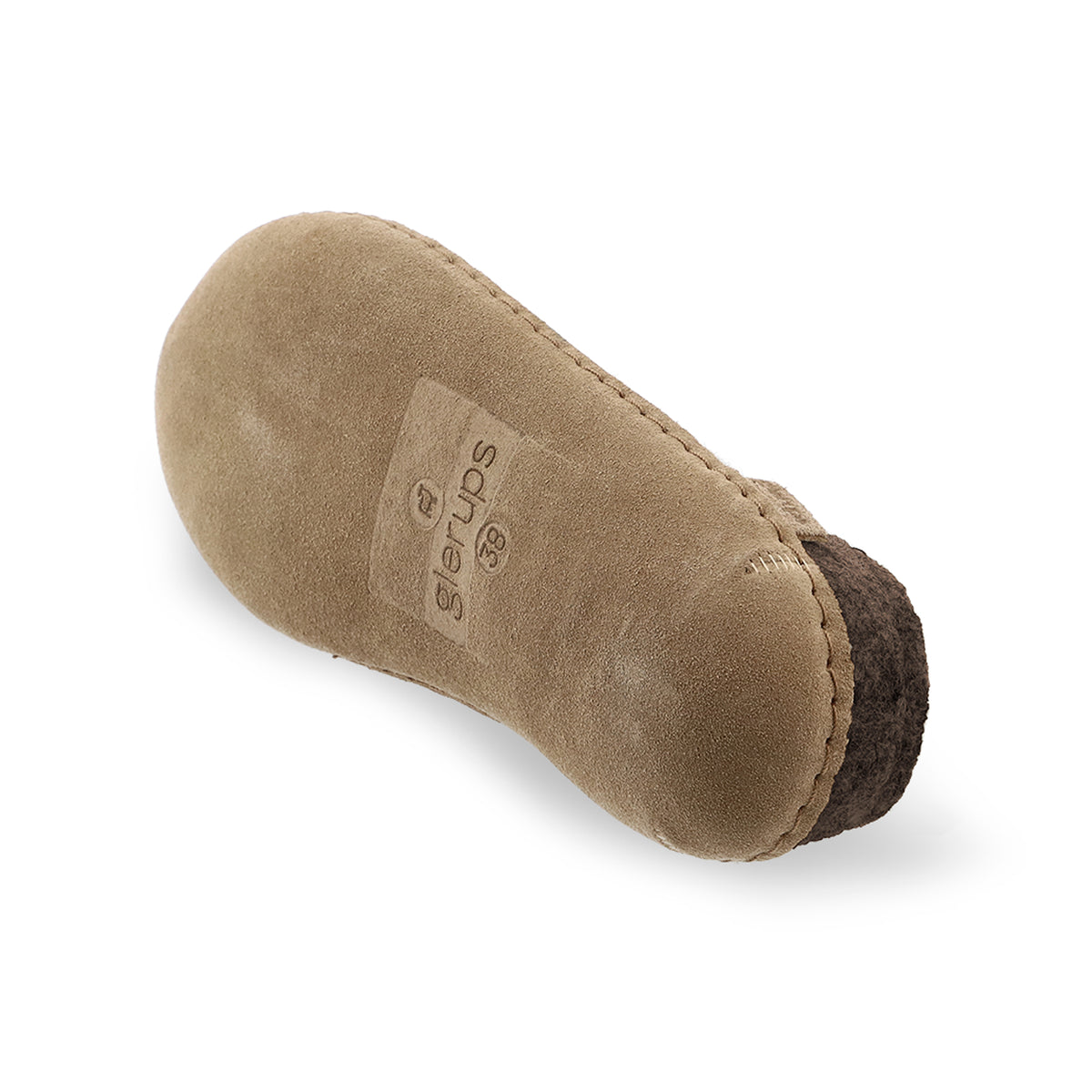 glerups Pantoffel mit Ledersohle Pantoffel mit Ledersohle Chestnut