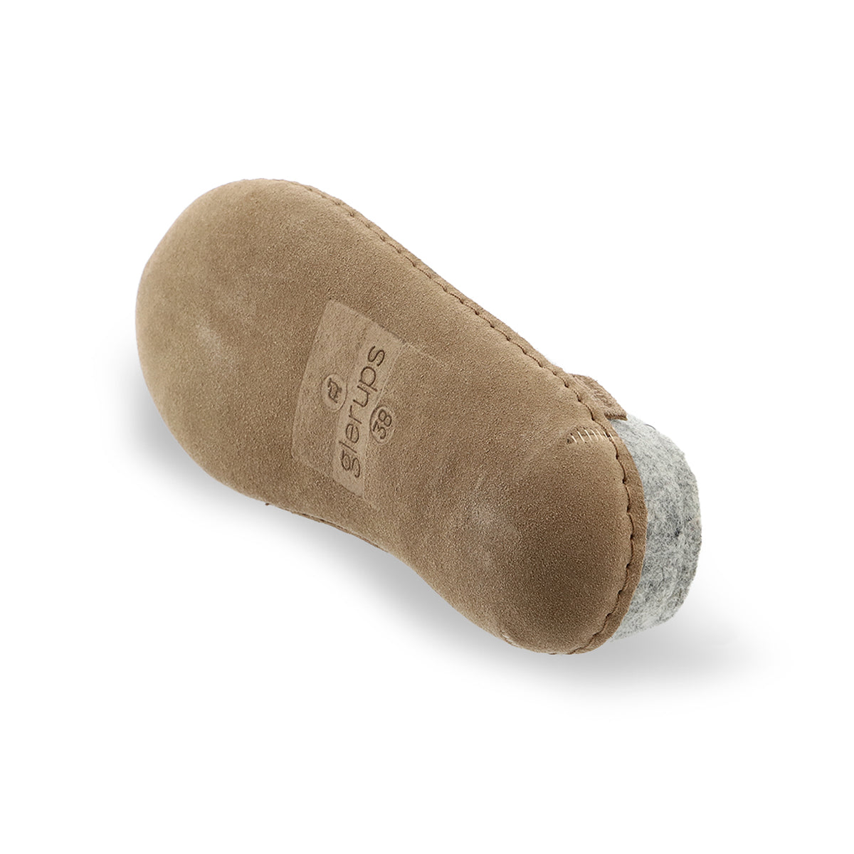 glerups Pantoffel mit Ledersohle Pantoffel mit Ledersohle Grau