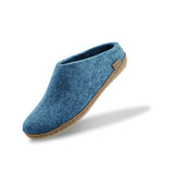 glerups Pantoffel mit Ledersohle Pantoffel mit Ledersohle Petrol