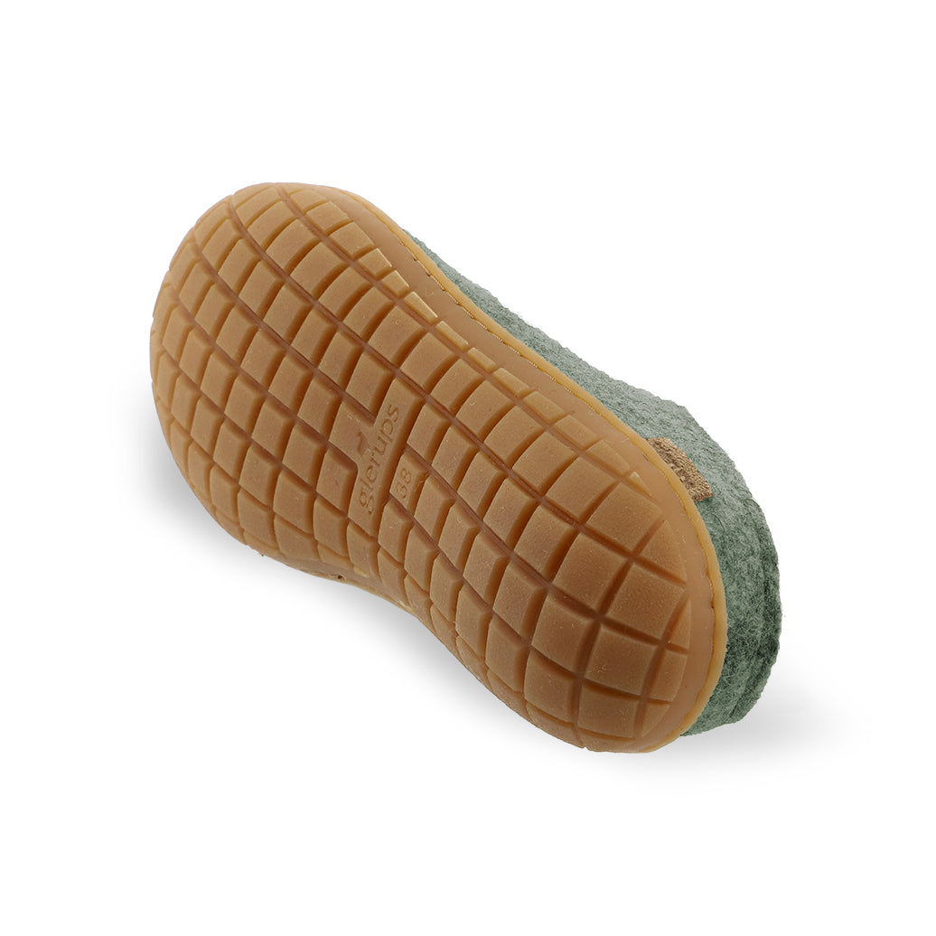 glerups Pantoffel mit Naturkautschuksohle - honey Pantoffel mit Naturkautschuk 14 Moss