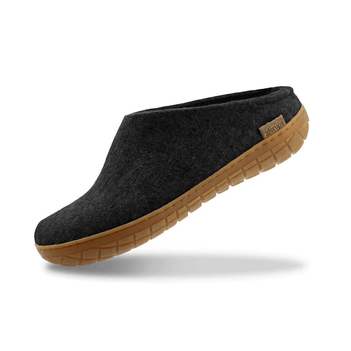 glerups Pantoffel mit Naturkautschuksohle - honey Pantoffel mit Naturkautschuk Anthrazit