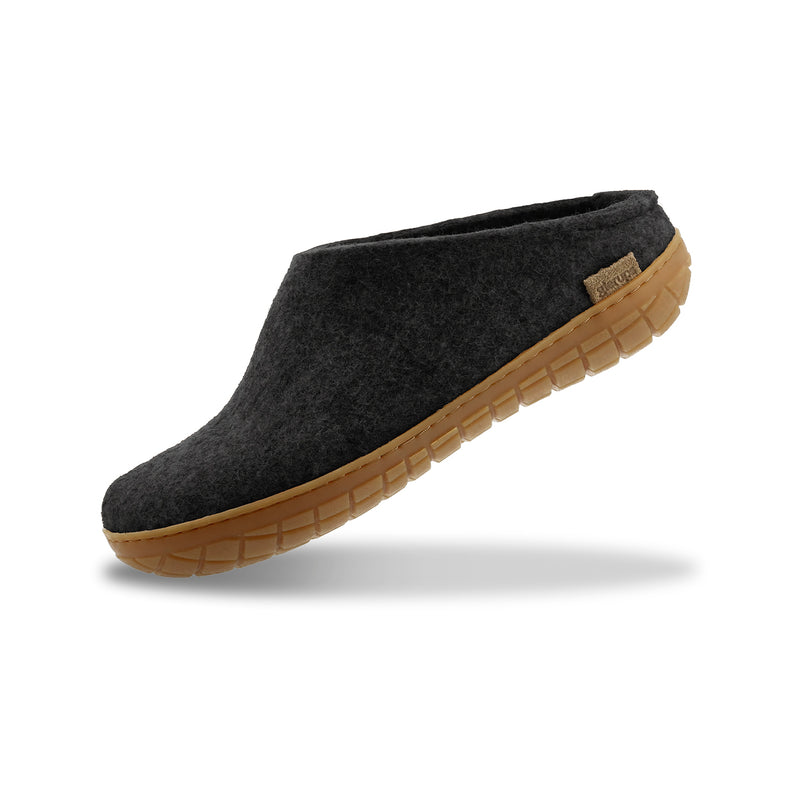 glerups Pantoffel mit Naturkautschuksohle - honey Pantoffel mit Naturkautschuk Anthrazit