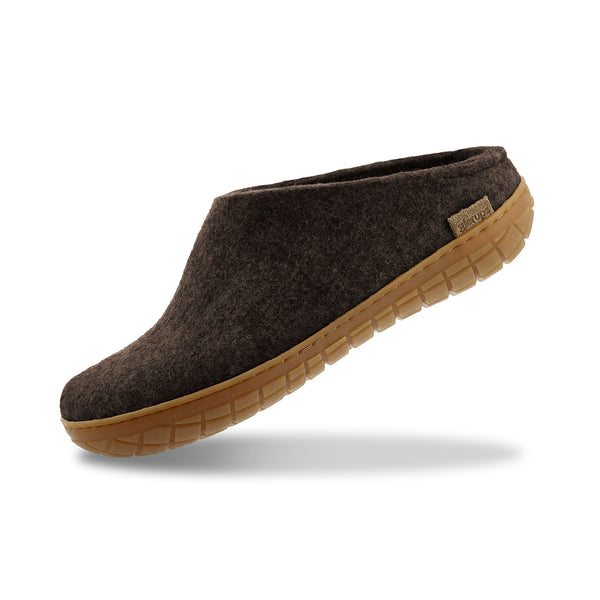 glerups Pantoffel mit Naturkautschuksohle - honey Pantoffel mit Naturkautschuk Braun