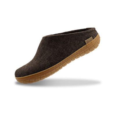 Pantoffel mit Naturkautschuksohle - honey - Chestnut