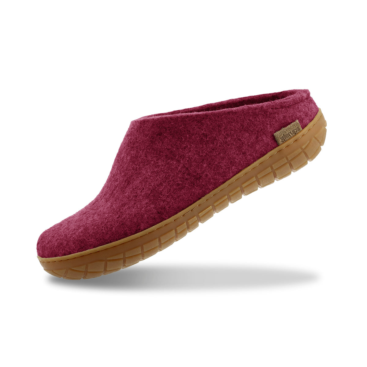 glerups Pantoffel mit Naturkautschuksohle - honey Pantoffel mit Naturkautschuk Cranberry