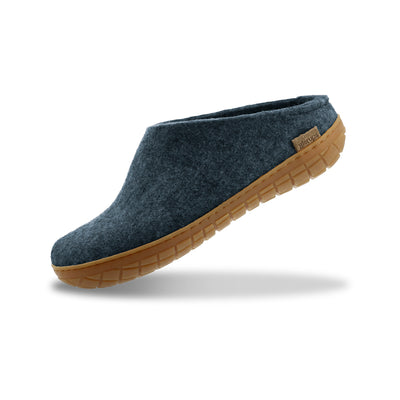 Pantoffel mit Naturkautschuksohle - honey - Denim