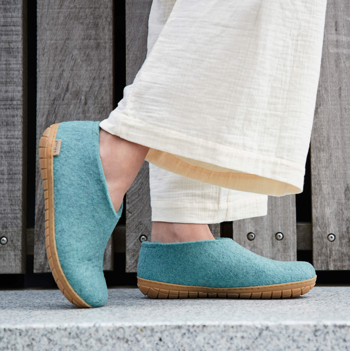 glerups Hausschuhe mit Naturkautschuksohle - honey Hausschuhe mit Naturkautschuk 11 North Sea