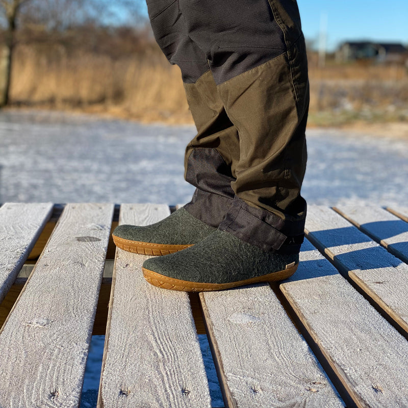 glerups Pantoffel mit Naturkautschuksohle - honey Pantoffel mit Naturkautschuk Forest