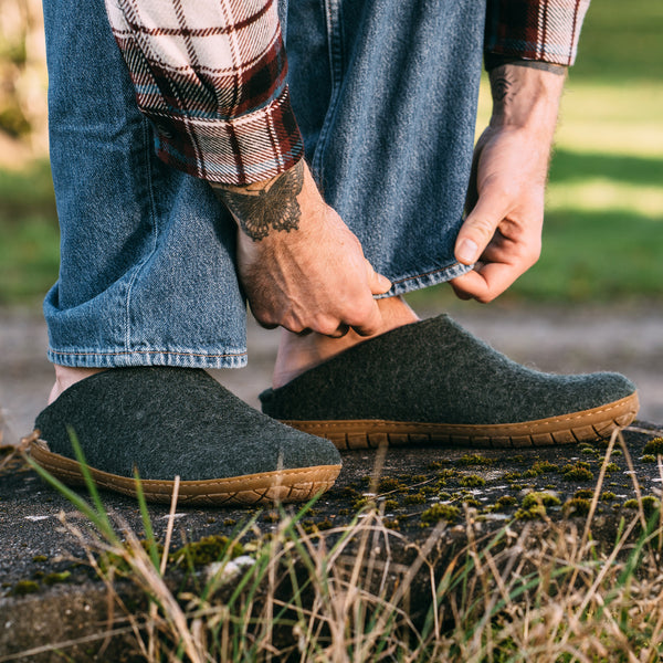 glerups Pantoffel mit Naturkautschuksohle - honey Pantoffel mit Naturkautschuk Forest