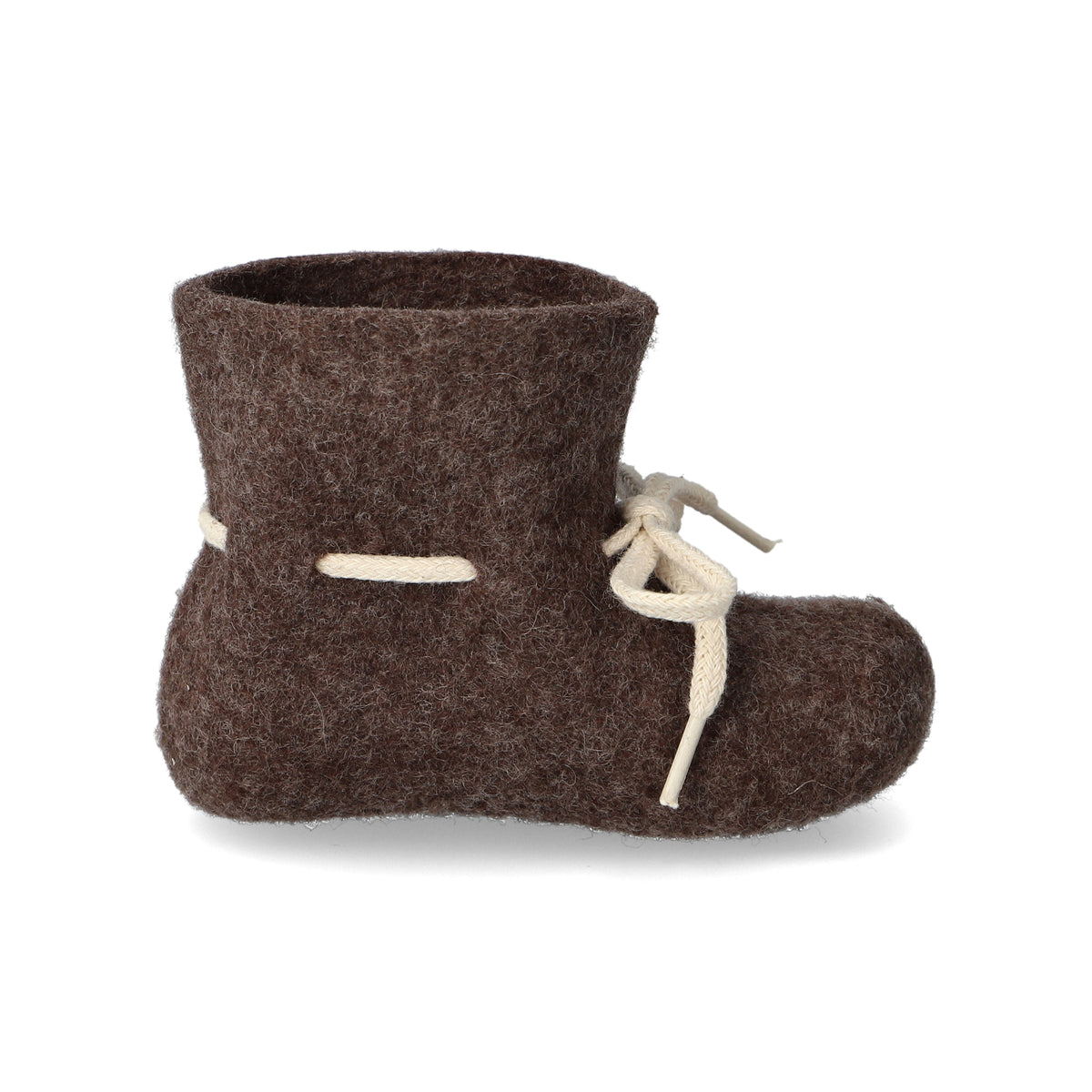 glerups Baby Filzstiefel Baby Braun