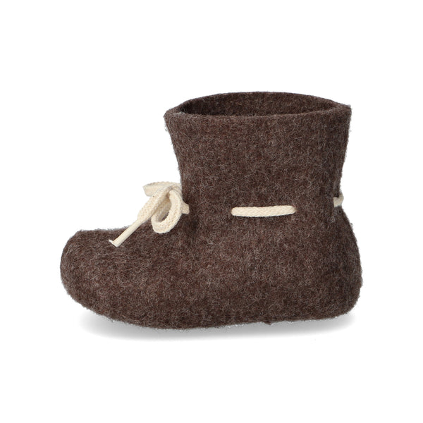 glerups Baby Filzstiefel Baby Braun