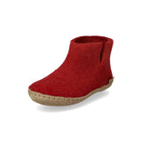 glerups Filzstiefel junior Filzstiefel mit Ledersohle Rot