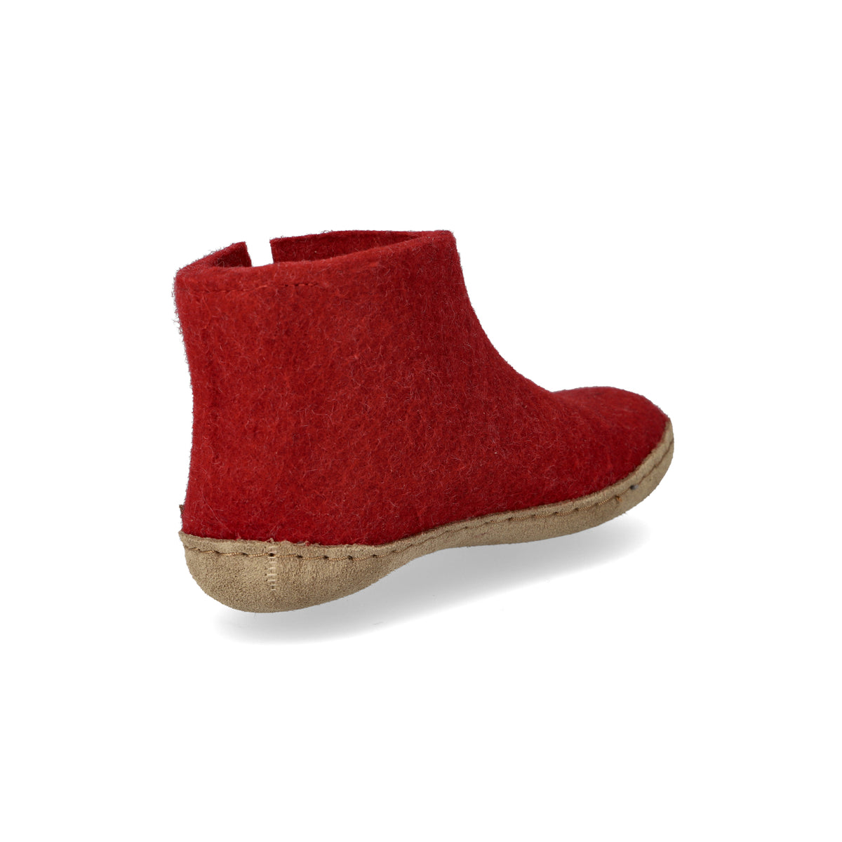 glerups Filzstiefel junior Filzstiefel mit Ledersohle Rot