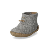 glerups Filzstiefel kinder Filzstiefel mit Ledersohle Grau
