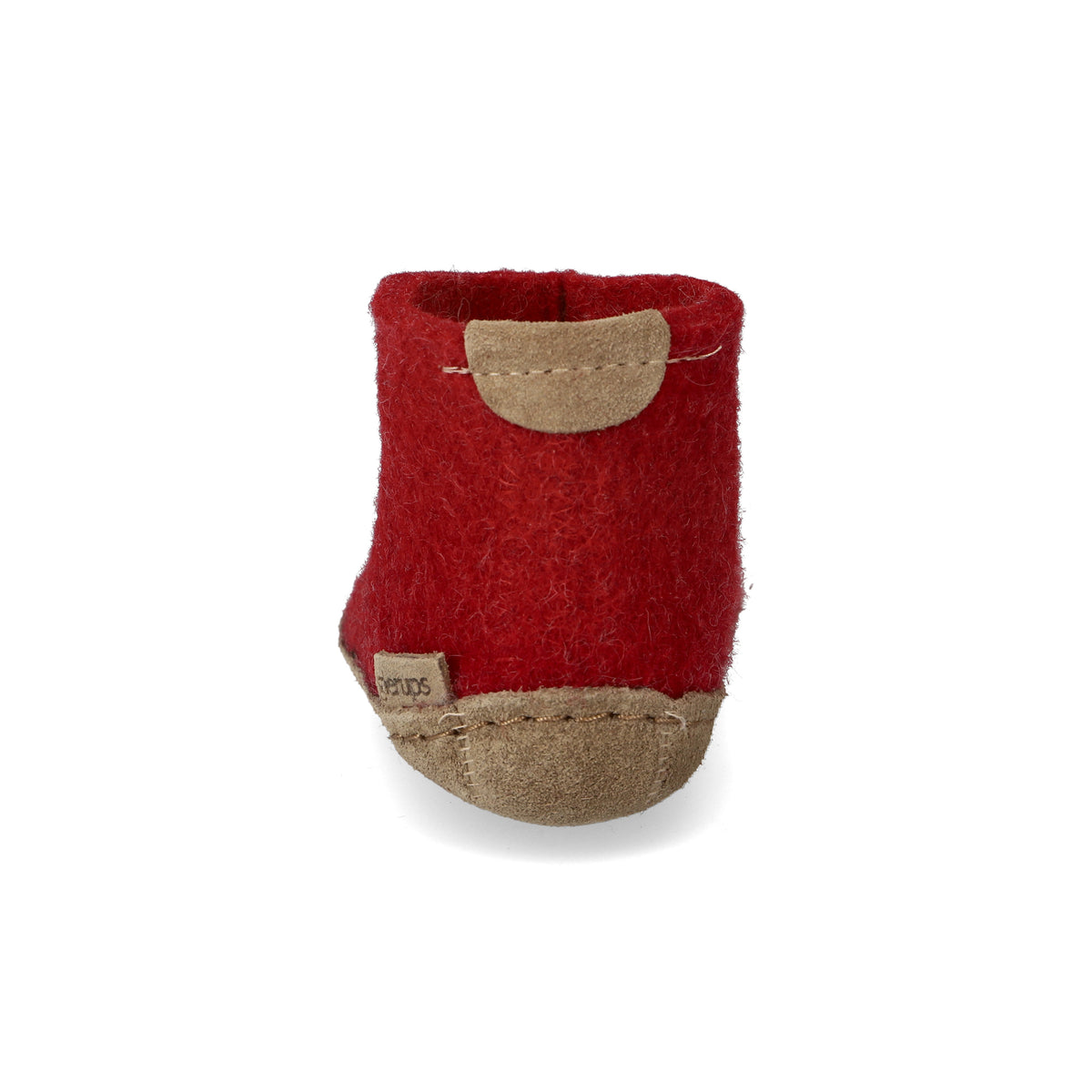 glerups Filzstiefel kinder Filzstiefel mit Ledersohle Rot