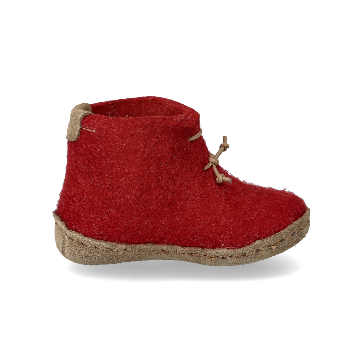 glerups Filzstiefel kinder Filzstiefel mit Ledersohle Rot
