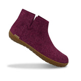 glerups Filzstiefel mit Naturkautschuksohle Filzstiefel mit Naturkautschuk Cranberry