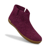 glerups Filzstiefel mit Naturkautschuksohle Filzstiefel mit Naturkautschuk Cranberry