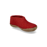 glerups Hausschuhe junior Hausschuhe mit Ledersohle Rot