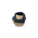 glerups Hausschuhe kinder Hausschuhe mit Ledersohle Denim
