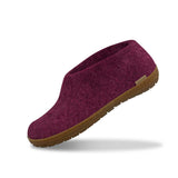 glerups Hausschuhe mit Naturkautschuksohle - honey Hausschuhe mit Naturkautschuk Cranberry
