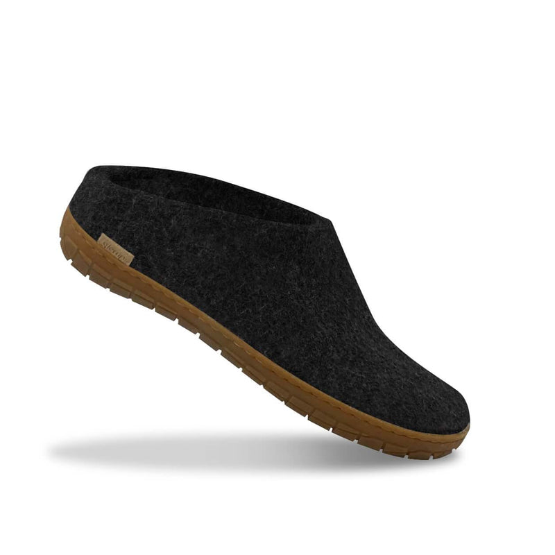 glerups Pantoffel mit Naturkautschuksohle - honey Pantoffel mit Naturkautschuk Anthrazit