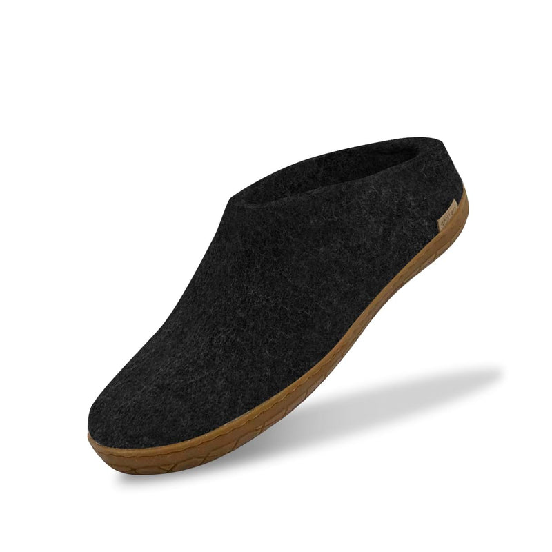 glerups Pantoffel mit Naturkautschuksohle - honey Pantoffel mit Naturkautschuk Anthrazit