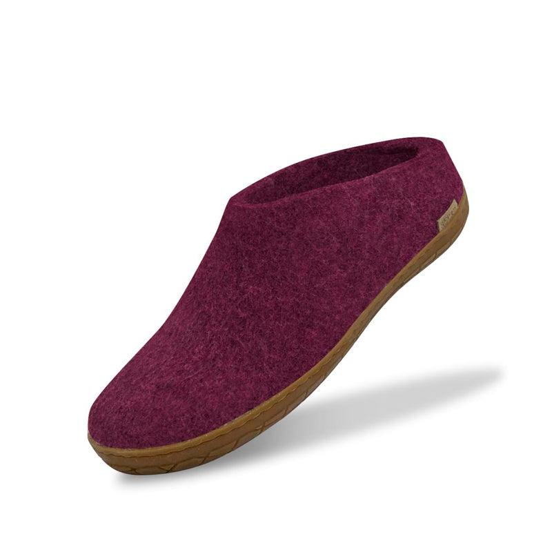 glerups Pantoffel mit Naturkautschuksohle - honey Pantoffel mit Naturkautschuk Cranberry