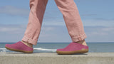 glerups Pantoffel mit Naturkautschuksohle - honey Pantoffel mit Naturkautschuk Cranberry
