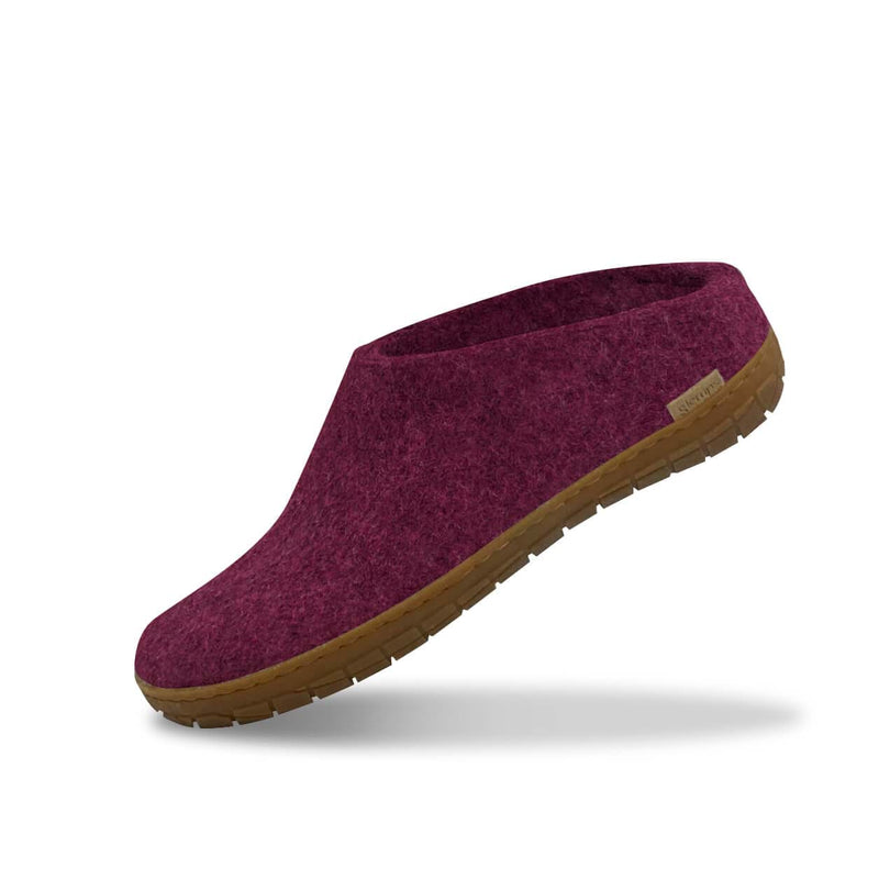 glerups Pantoffel mit Naturkautschuksohle - honey Pantoffel mit Naturkautschuk Cranberry